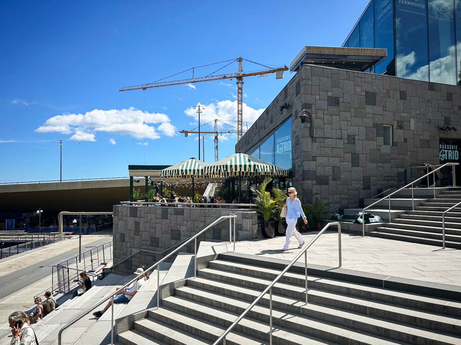 Uteservering & skyltning för Brasserie Astrid på Mälarterrassen – Stockholm – bild 5