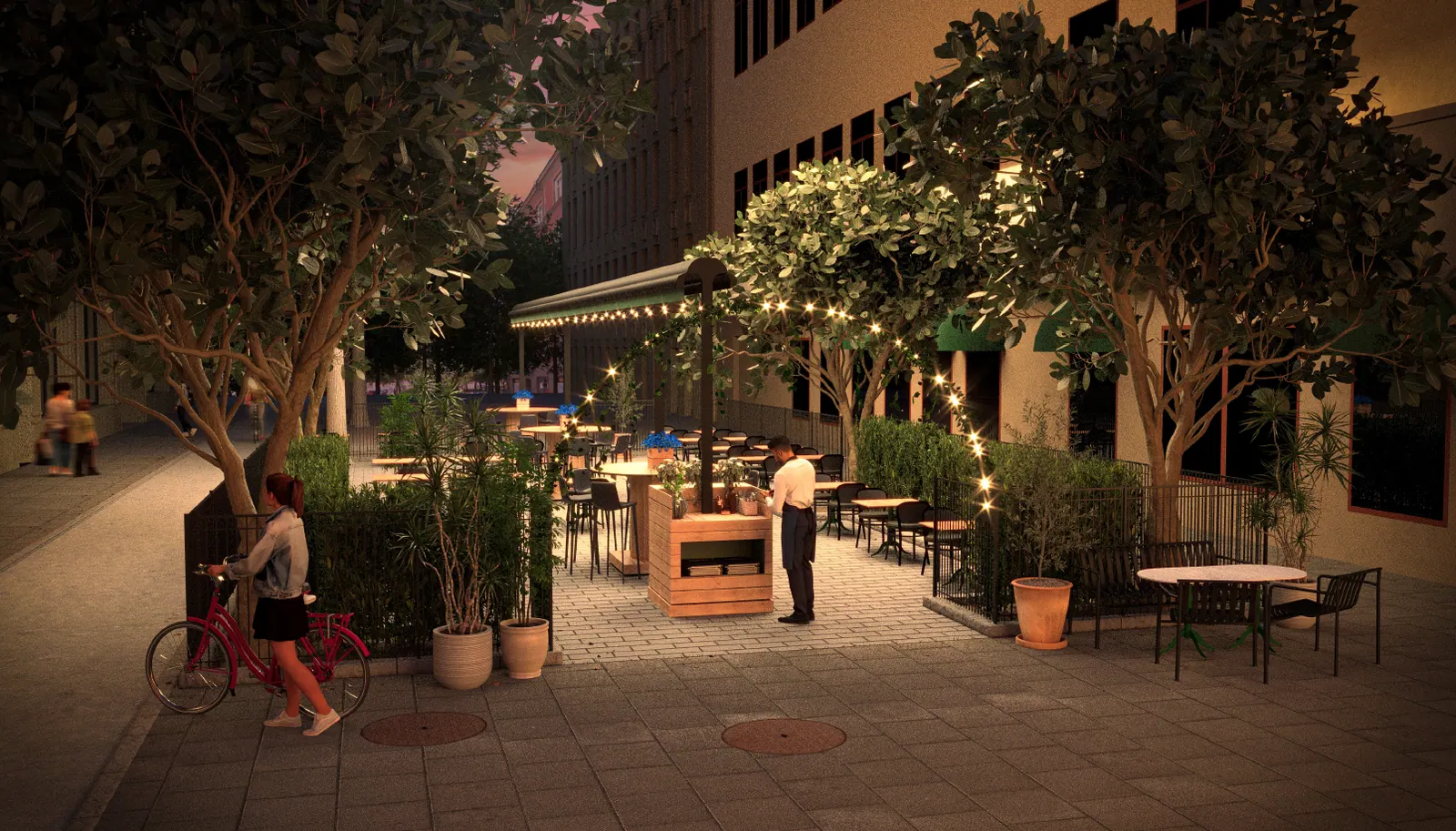We help from concept to finished dining area