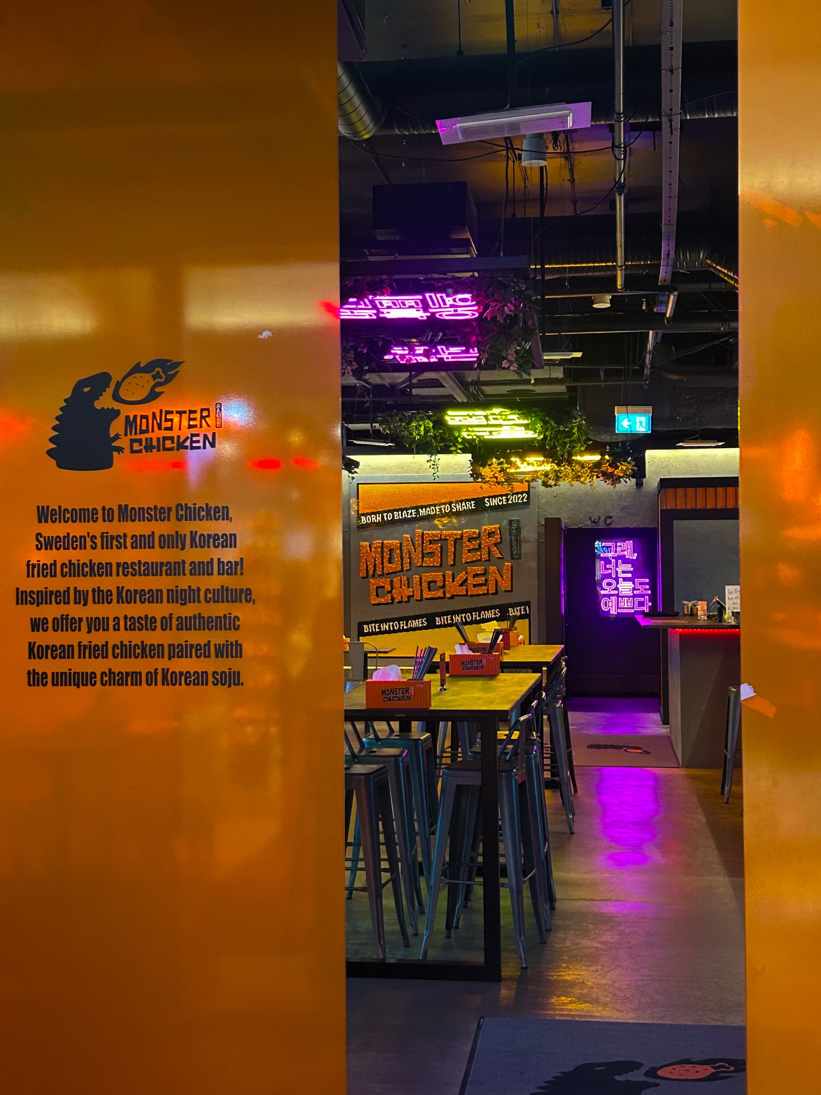 Skyltning Monster Chicken Uppsala – bild 5