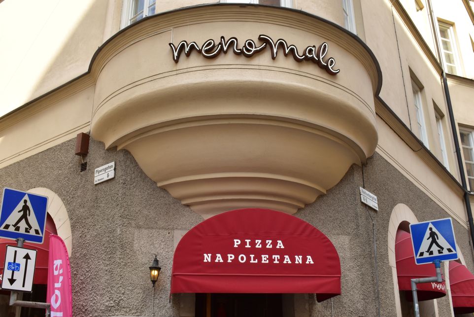 Fasadskylt & baldakin till Meno Male Kungsholmen – bild 2