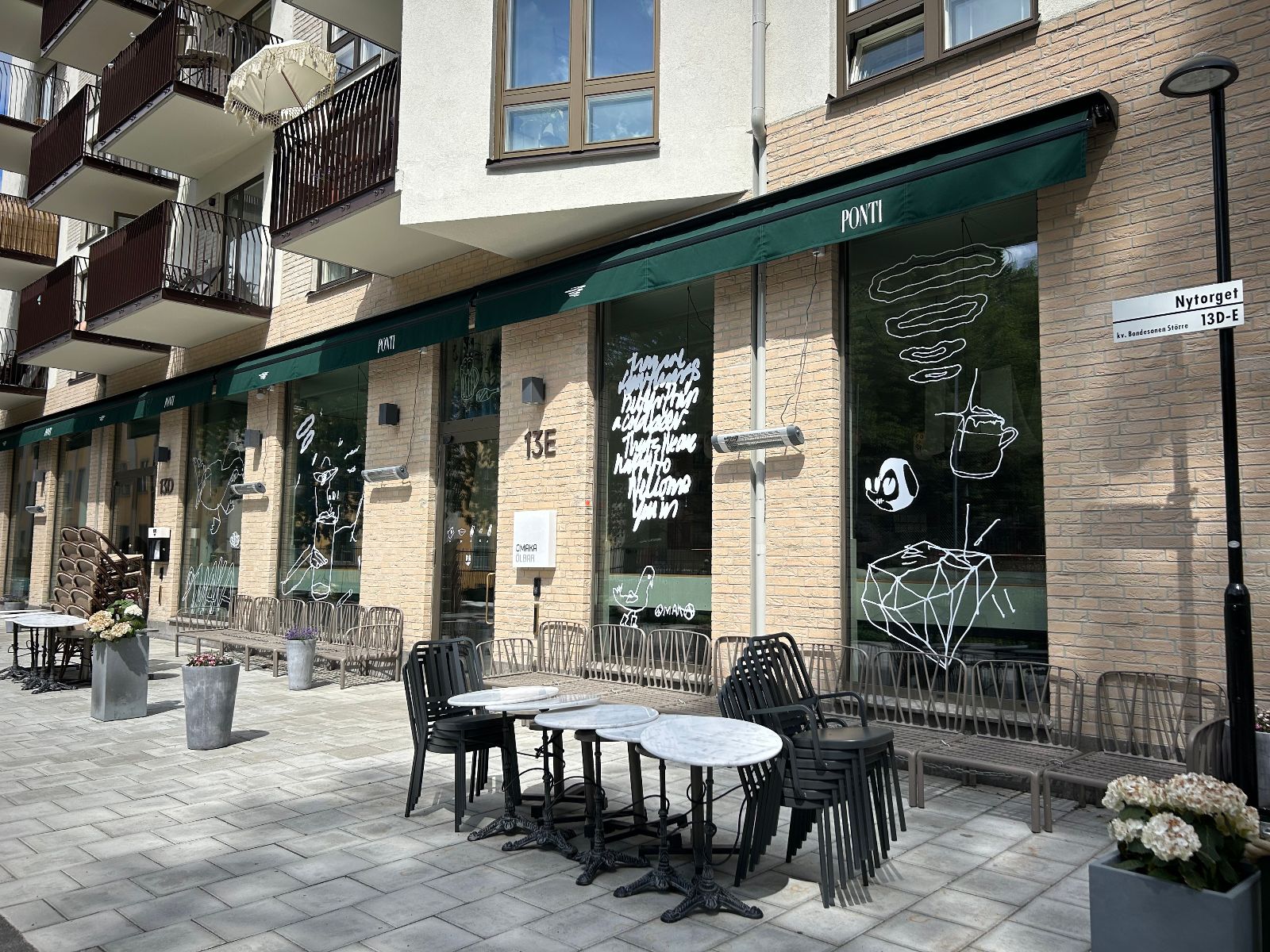 Fönsterdekor till Ponti & Omaka Ölbar  – Södermalm – bild 3