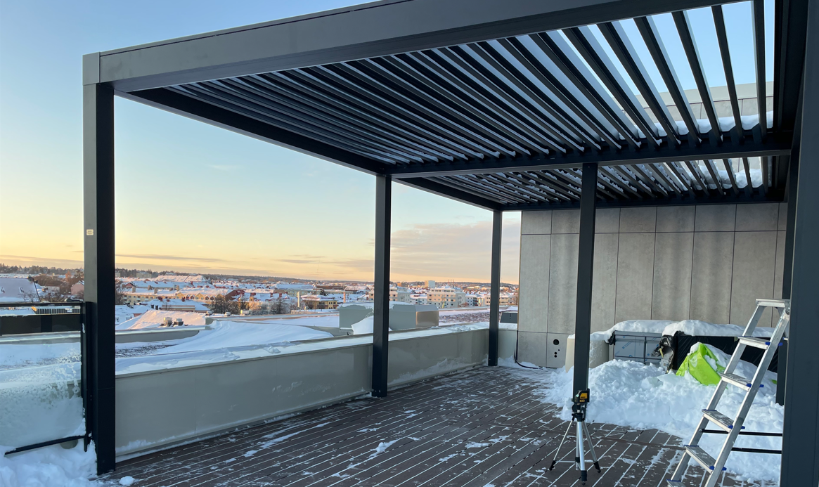 Så sköter du om din pergola och väderskydd på vintern